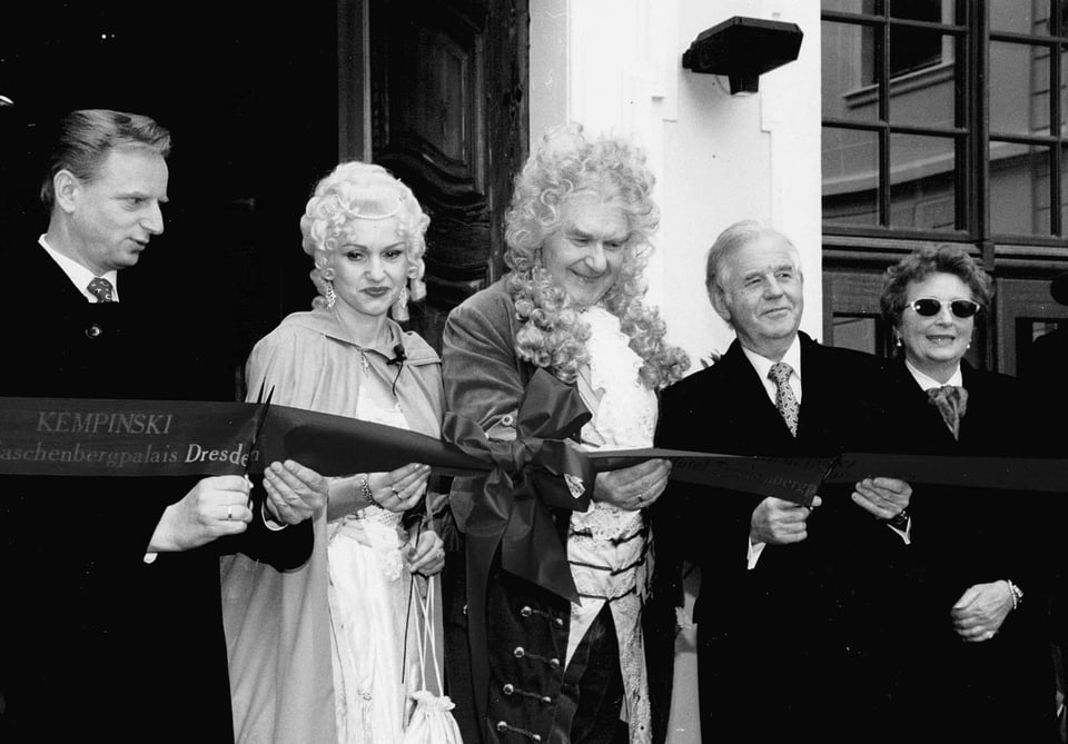 Grand Opening of Hotel Taschenbergpalais Kempinski Dresden 1995